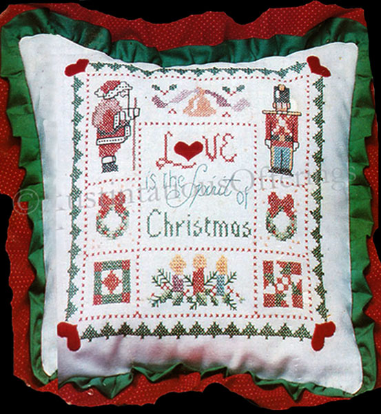 Spirit Of Christmas Pillow Sham Cross Stitch Kit Christmas Traditions